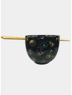 Ramen Bowls Studio Ghibli Kiki's Delivery Service Jiji Ramen Bowl & Chopsticks