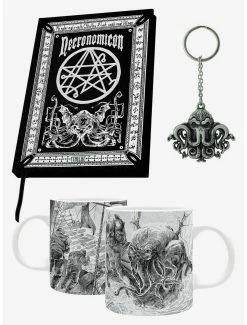 Mugs H.P. Lovecraft Cthulhu Journal Keychain And Mug 3-Piece Set