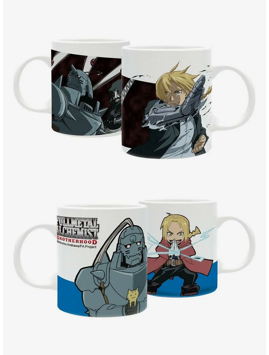 Mugs Fullmetal Alchemist Mug 2 Pack 3 Mugs Fullmetal Alchemist Mug 2 Pack