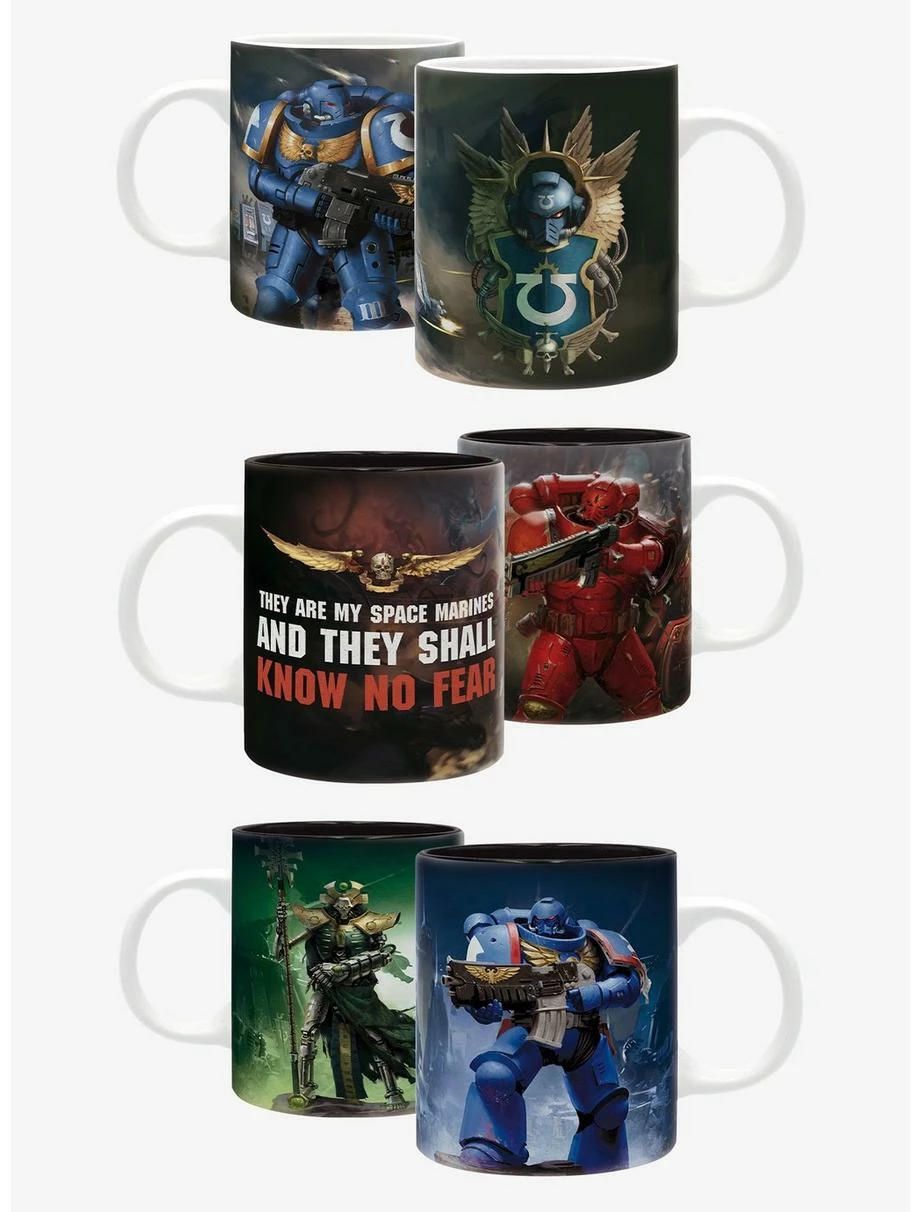 Mugs Warhammer 40,000 3 Pc Mug Set 3 Mugs Warhammer 40,000 3 Pc Mug Set