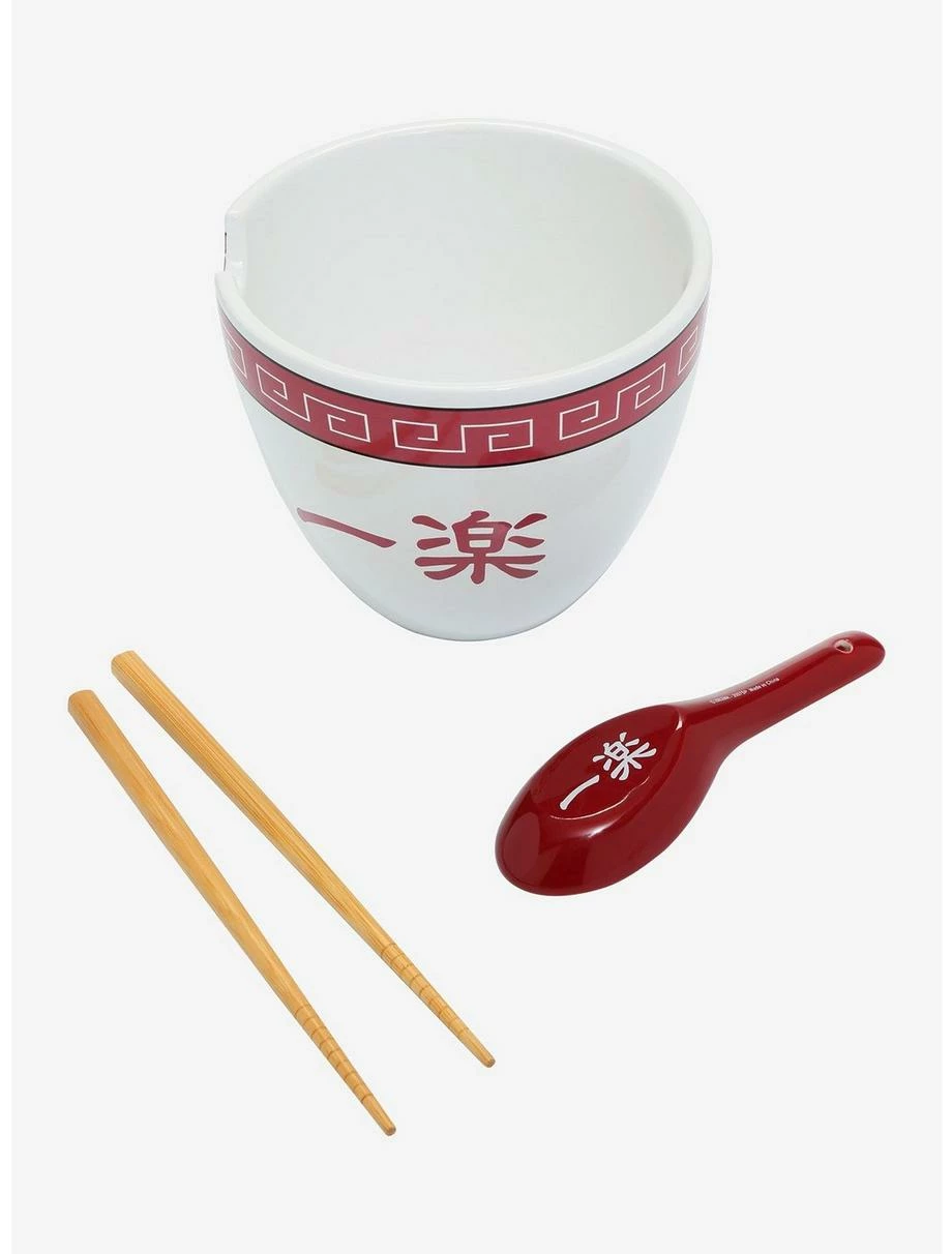 Ramen Bowls Naruto Shippuden Ichiraku Ramen Bowl With Chopsticks And Spoon 5 Ramen Bowls Naruto Shippuden Ichiraku Ramen Bowl With Chopsticks And Spoon - Image 3