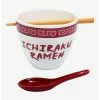 Ramen Bowls Naruto Shippuden Ichiraku Ramen Bowl With Chopsticks And Spoon