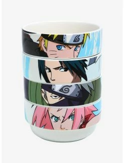 Ramen Bowls Naruto Shippuden Team 7 Stackable Bowl Set