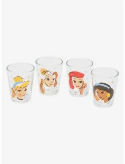 Glassware Disney Princesses Minimal Portraits Mini Glass Set - BoxLunch Exclusive
