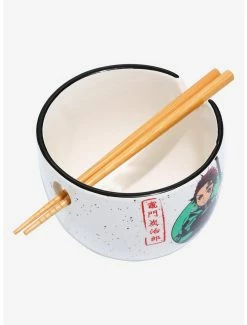 Ramen Bowls Demon Slayer: Kimetsu No Yaiba Tanjiro Kamado Ramen Bowl With Chopsticks -BoxLunch shop 15793554 av2