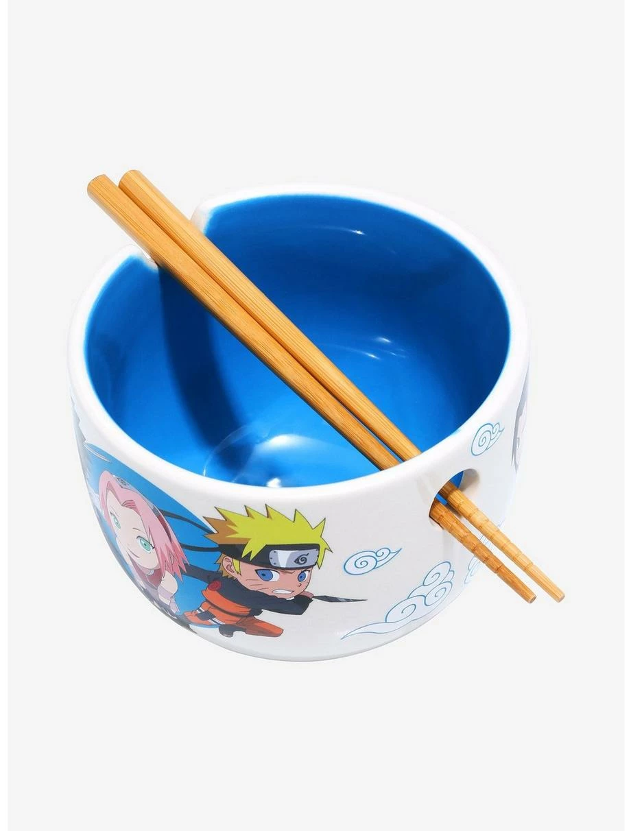 Ramen Bowls Naruto Shippuden Chibi Team 7 Ramen Bowl With Chopsticks 5 Ramen Bowls Naruto Shippuden Chibi Team 7 Ramen Bowl With Chopsticks - Image 3