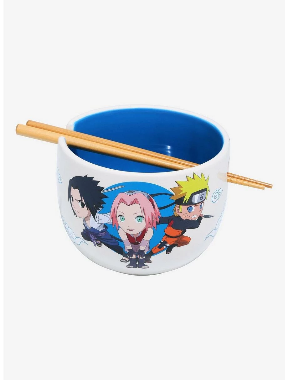 Ramen Bowls Naruto Shippuden Chibi Team 7 Ramen Bowl With Chopsticks 3 Ramen Bowls Naruto Shippuden Chibi Team 7 Ramen Bowl With Chopsticks