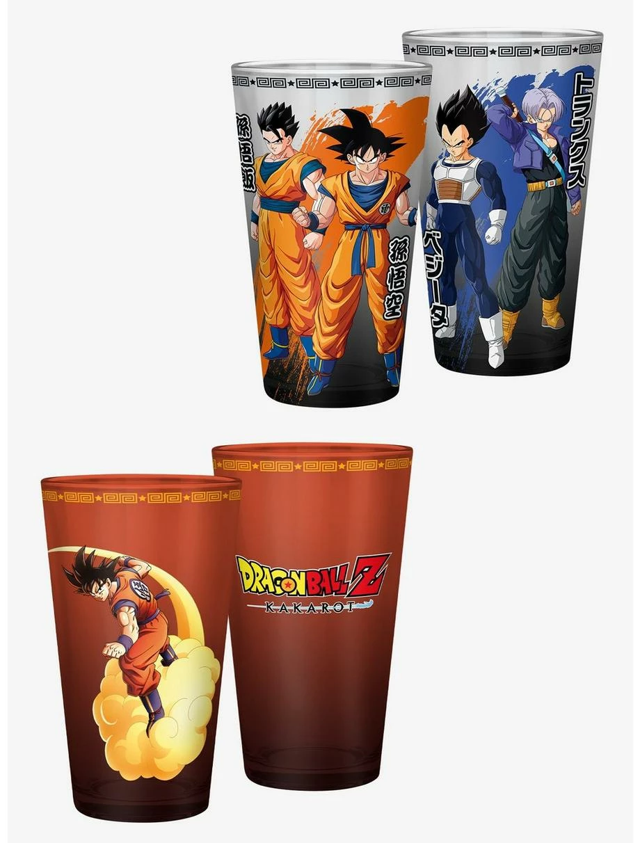 Mugs Dragon Ball Z Kakarot Glass Twin Pack 3 Mugs Dragon Ball Z Kakarot Glass Twin Pack