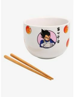 Ramen Bowls Dragon Ball Z Vegeta & Goku With Ramen Ramen Bowl With Chopsticks -BoxLunch shop 16698295 av2
