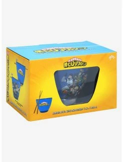 Ramen Bowls My Hero Academia Group Portrait Ramen Bowl With Chopsticks 9 Ramen Bowls My Hero Academia Group Portrait Ramen Bowl With Chopsticks -BoxLunch shop 16698501 av3