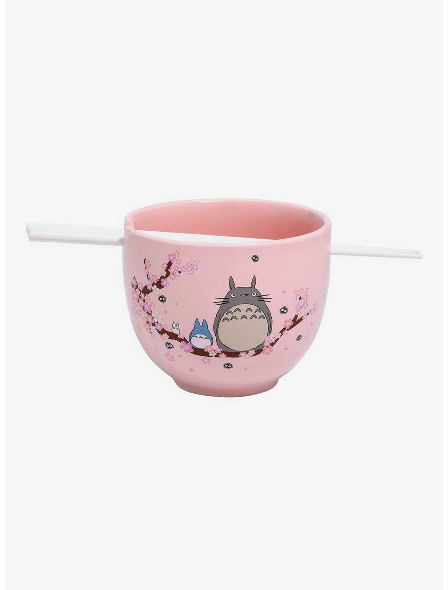 Ramen Bowls Our Universe Studio Ghibli My Neighbor Totoro Cherry Blossoms Ramen Bowl With Chopsticks - BoxLunch Exclusive 3 Ramen Bowls Our Universe Studio Ghibli My Neighbor Totoro Cherry Blossoms Ramen Bowl With Chopsticks - BoxLunch Exclusive