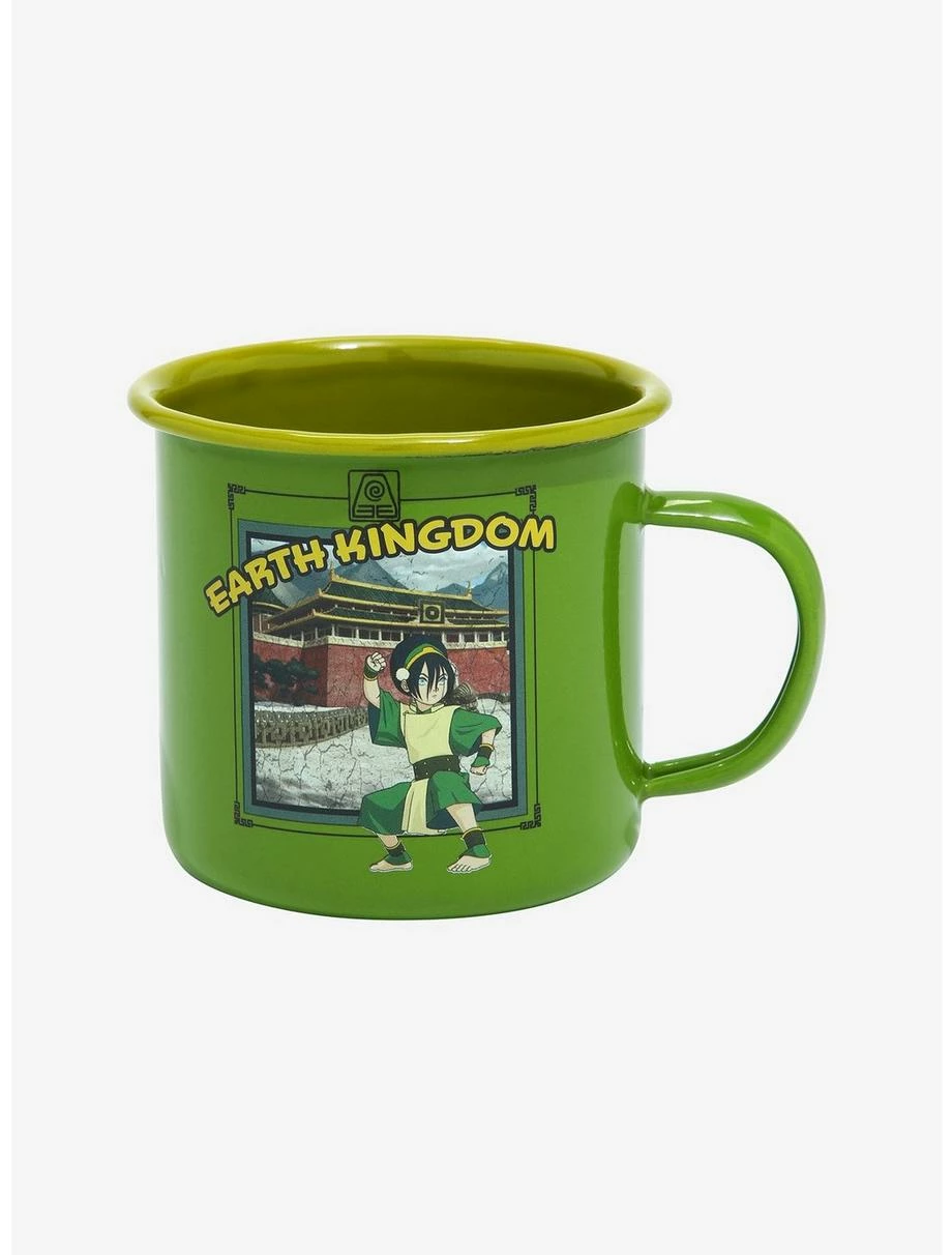 Mugs Avatar: The Last Airbender Earth Kingdom Tin Camper Mug - BoxLunch Exclusive 4 Mugs Avatar: The Last Airbender Earth Kingdom Tin Camper Mug - BoxLunch Exclusive - Image 2