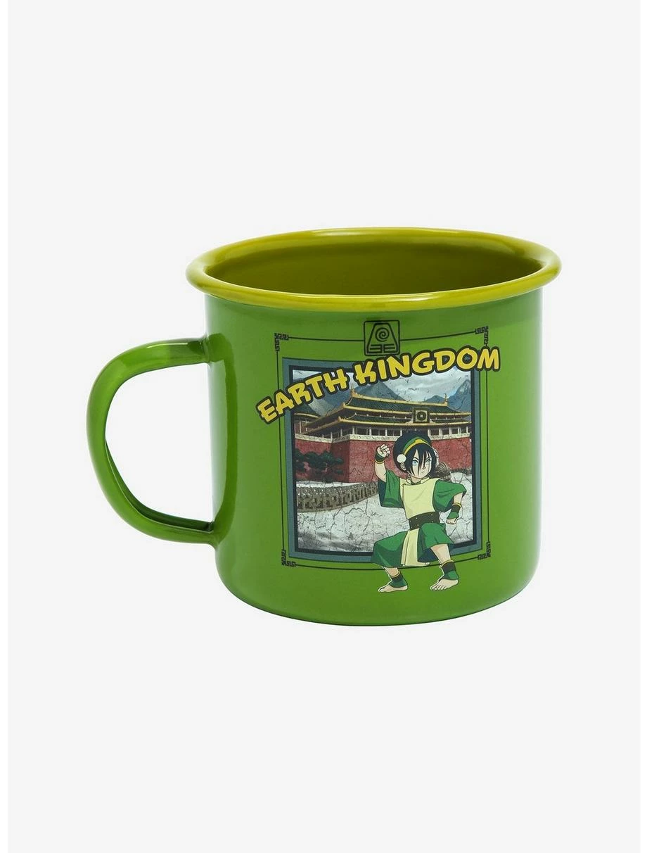 Mugs Avatar: The Last Airbender Earth Kingdom Tin Camper Mug - BoxLunch Exclusive 3 Mugs Avatar: The Last Airbender Earth Kingdom Tin Camper Mug - BoxLunch Exclusive