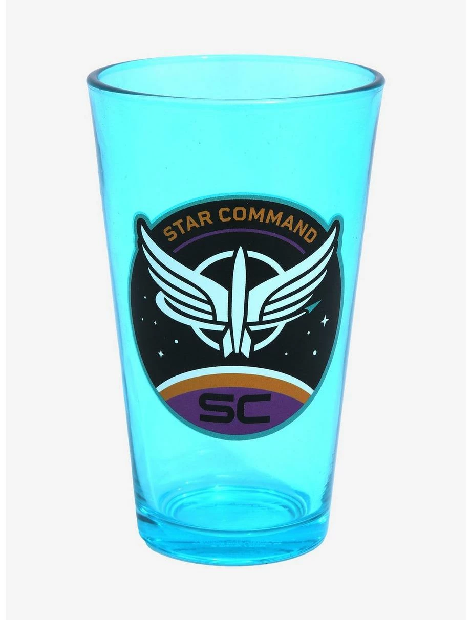 Glassware Disney Pixar Lightyear Star Command Logo Pint Glass - BoxLunch Exclusive 3 Glassware Disney Pixar Lightyear Star Command Logo Pint Glass - BoxLunch Exclusive