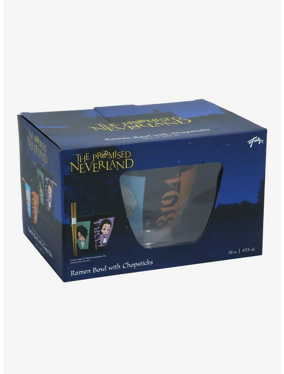 Ramen Bowls The Promised Neverland Chibi Characters Ramen Bowl With Chopsticks 6 Ramen Bowls The Promised Neverland Chibi Characters Ramen Bowl With Chopsticks - Image 4