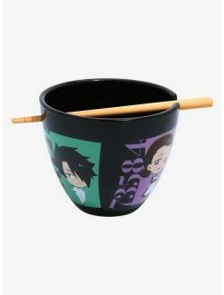 Ramen Bowls The Promised Neverland Chibi Characters Ramen Bowl With Chopsticks