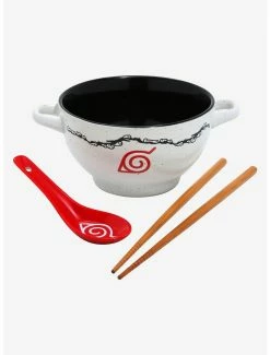 Ramen Bowls Naruto Shippuden Hidden Leaf Village Ramen Bowl With Chopsticks And Spoon