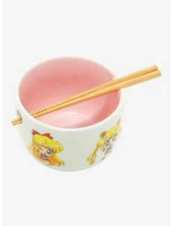 Ramen Bowls Sailor Moon Crystal Chibi Sailor Guardians Ramen Bowl With Chopsticks -BoxLunch shop 18250318 av2