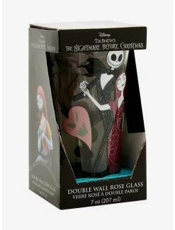 Glassware Disney The Nightmare Before Christmas Misfit Love Figural Rose Pint Glass - BoxLunch Exclusive -BoxLunch shop 18934159 av2