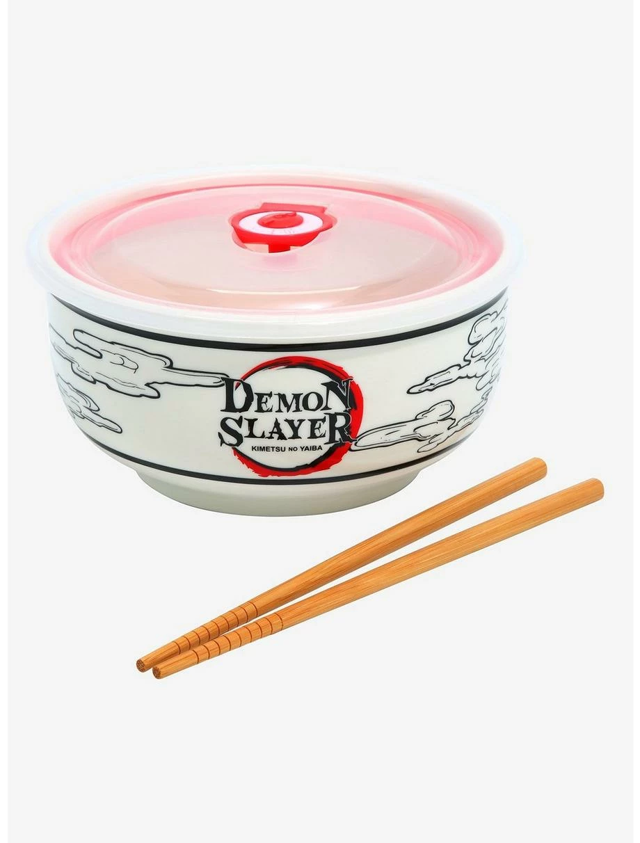 Ramen Bowls Demon Slayer: Kimetsu No Yaiba Clouds Ramen Bowl With Lid 3 Ramen Bowls Demon Slayer: Kimetsu No Yaiba Clouds Ramen Bowl With Lid