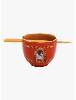 Ramen Bowls Studio Ghibli Howl’s Moving Castle Characters Ramen Bowl With Chopsticks