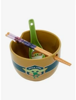 Ramen Bowls Star Wars The Mandalorian Grogu Snack Time Ramen Bowl With Chopsticks And Spoon -BoxLunch shop 19428703 av2