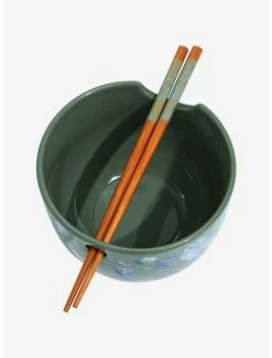 Ramen Bowls Harry Potter Floral Creatures Allover Print Ramen Bowl With Chopsticks -BoxLunch shop 19592580 av2