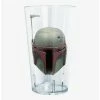 Glassware Star Wars The Book Of Boba Fett Boba Fett Helmet Pint Glass -BoxLunch shop 19722531 hi