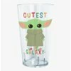 Glassware Star Wars The Mandalorian Cutest Little Child Pint Glass -BoxLunch shop 19722585 hi