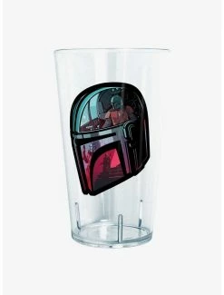 Glassware Star Wars The Mandalorian Helmet Explanation Pint Glass