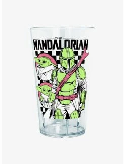 Glassware Star Wars The Mandalorian Mando Checks Pint Glass