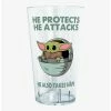Glassware Star Wars The Mandalorian Naps Pint Glass