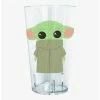 Glassware Star Wars The Mandalorian The Child Covered Face Pint Glass -BoxLunch shop 19722721 hi