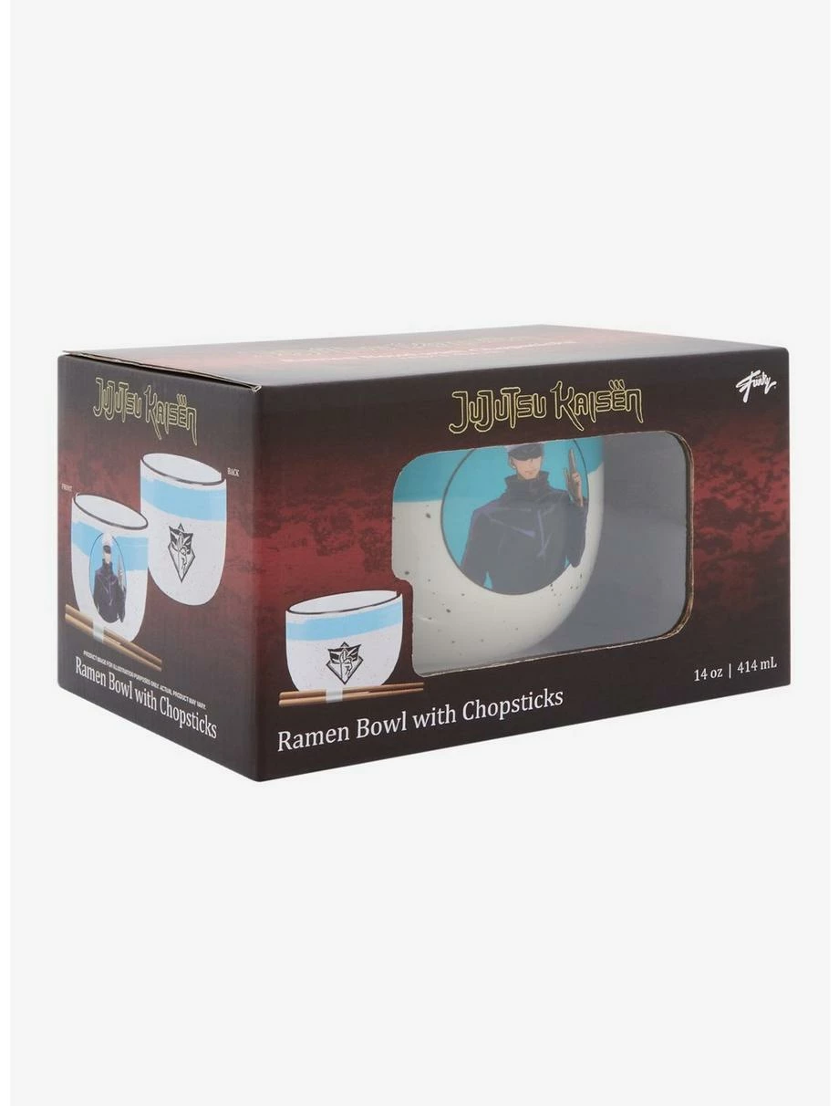 Ramen Bowls Jujutsu Kaisen Gojo Satoru Ramen Bowl With Chopsticks 4 Ramen Bowls Jujutsu Kaisen Gojo Satoru Ramen Bowl With Chopsticks - Image 2