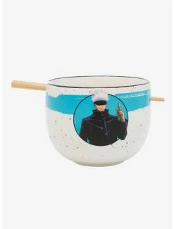 Ramen Bowls Jujutsu Kaisen Gojo Satoru Ramen Bowl With Chopsticks