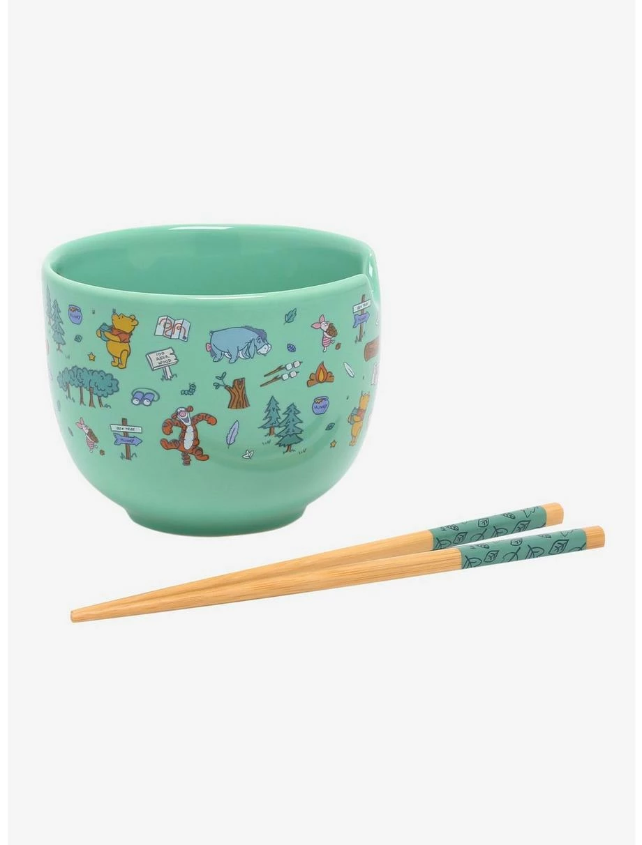 Ramen Bowls Disney Winnie The Pooh Icons Ramen Bowl With Chopsticks 4 Ramen Bowls Disney Winnie The Pooh Icons Ramen Bowl With Chopsticks - Image 2