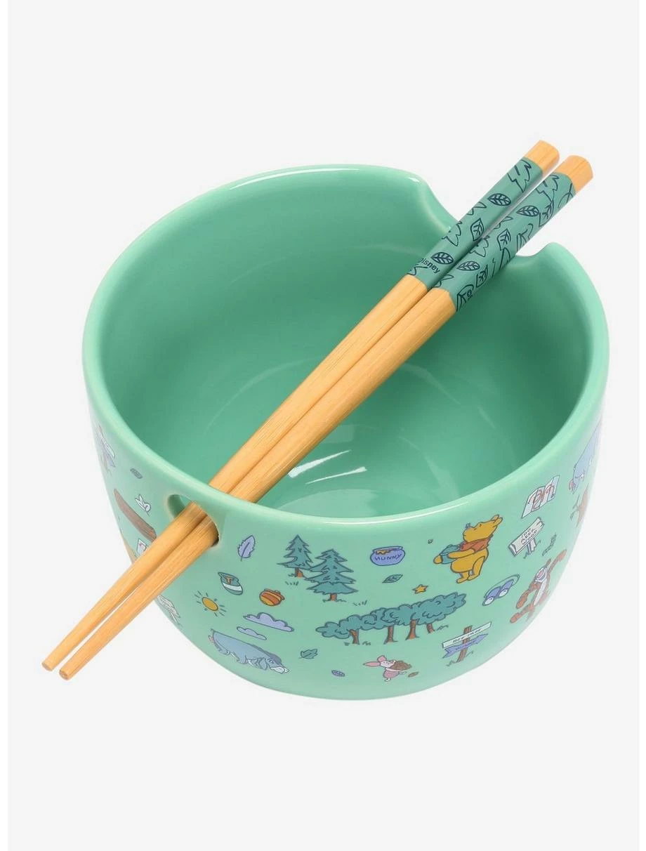 Ramen Bowls Disney Winnie The Pooh Icons Ramen Bowl With Chopsticks 5 Ramen Bowls Disney Winnie The Pooh Icons Ramen Bowl With Chopsticks - Image 3