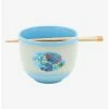 Ramen Bowls Disney Lilo & Stitch Beach Noodles Ramen Bowl With Chopsticks