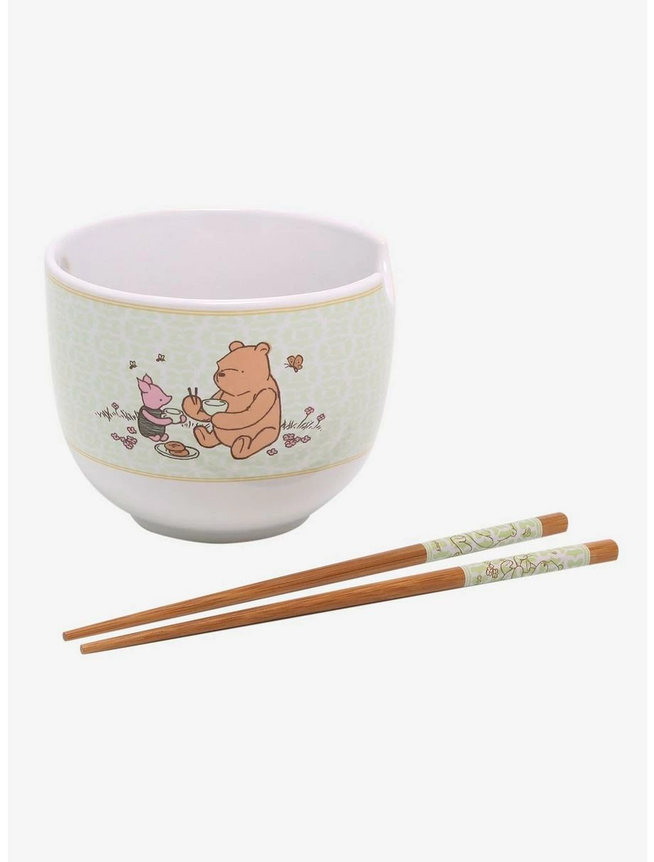 Ramen Bowls Disney Winnie The Pooh Storybook Portrait Ramen Bowl With Chopsticks 4 Ramen Bowls Disney Winnie The Pooh Storybook Portrait Ramen Bowl With Chopsticks - Image 2