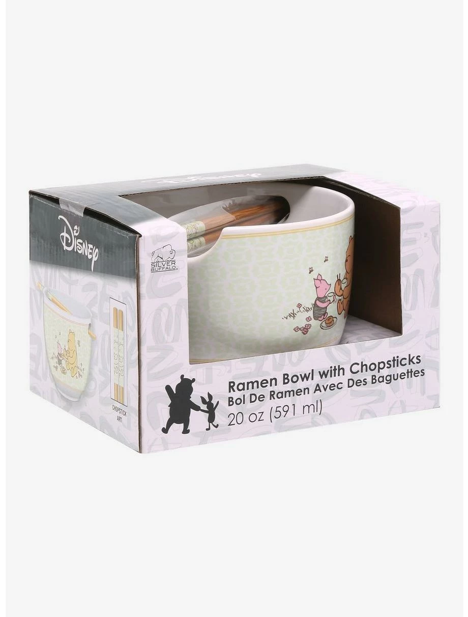 Ramen Bowls Disney Winnie The Pooh Storybook Portrait Ramen Bowl With Chopsticks 6 Ramen Bowls Disney Winnie The Pooh Storybook Portrait Ramen Bowl With Chopsticks - Image 4