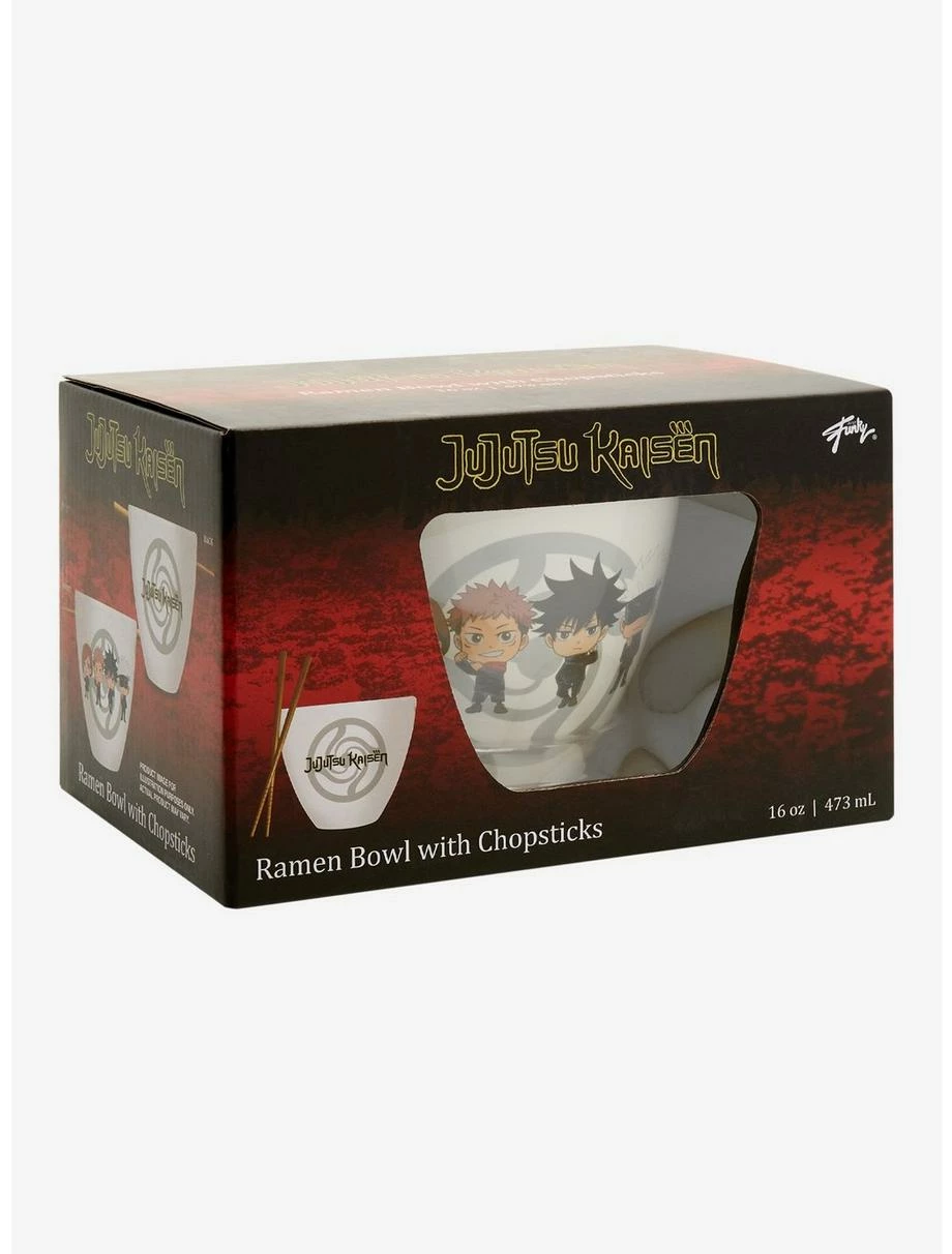 Ramen Bowls Jujutsu Kaisen Chibi Characters Ramen Bowl With Chopsticks 5 Ramen Bowls Jujutsu Kaisen Chibi Characters Ramen Bowl With Chopsticks - Image 3