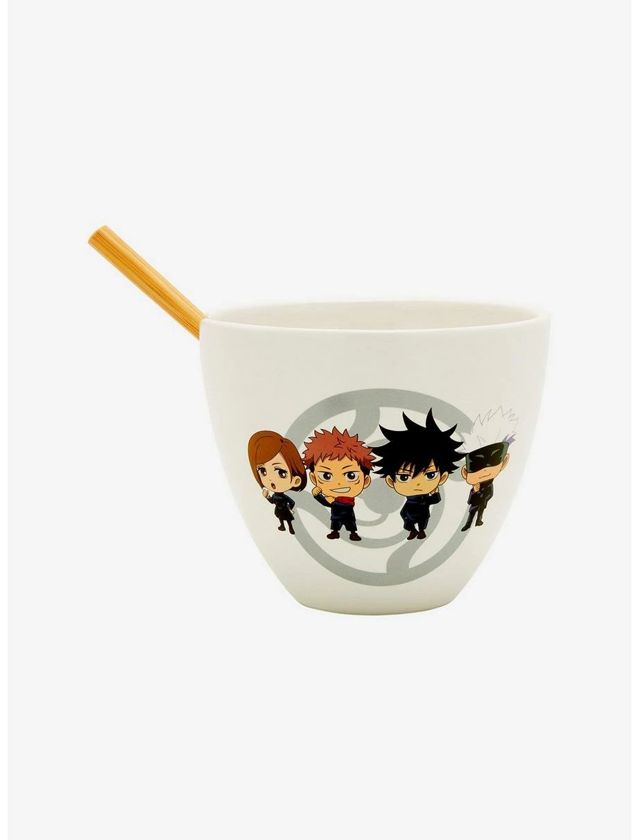 Ramen Bowls Jujutsu Kaisen Chibi Characters Ramen Bowl With Chopsticks 3 Ramen Bowls Jujutsu Kaisen Chibi Characters Ramen Bowl With Chopsticks