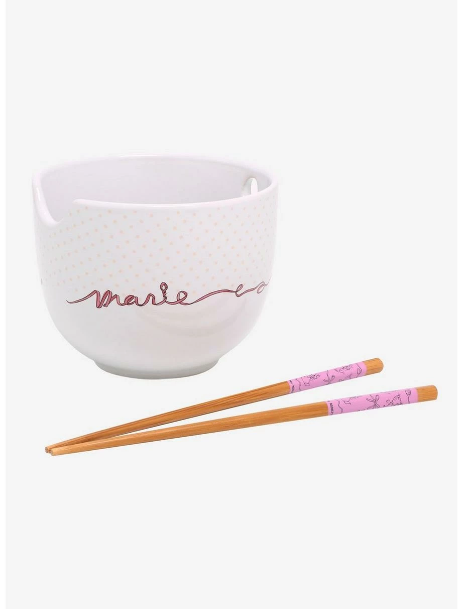 Ramen Bowls Disney The Aristocats Marie Bow Ribbon Ramen Bowl With Chopsticks 4 Ramen Bowls Disney The Aristocats Marie Bow Ribbon Ramen Bowl With Chopsticks - Image 2